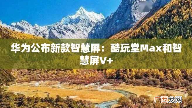 华为公布新款智慧屏：酷玩堂Max和智慧屏V+