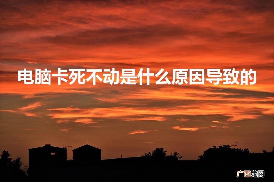 电脑卡死不动是什么原因导致的