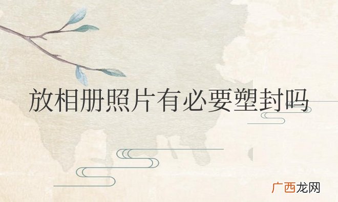 放相册照片有必要塑封吗