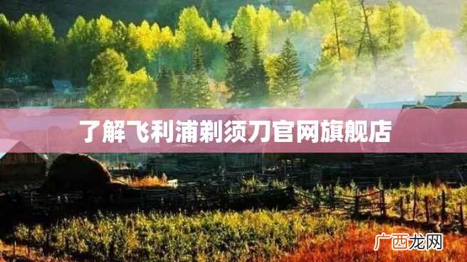 了解飞利浦剃须刀官网旗舰店