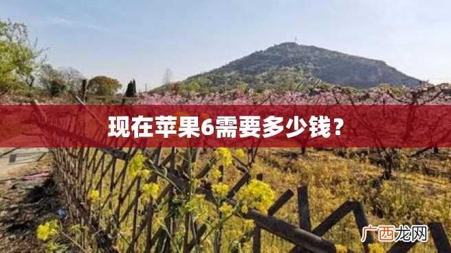 现在苹果6需要多少钱？