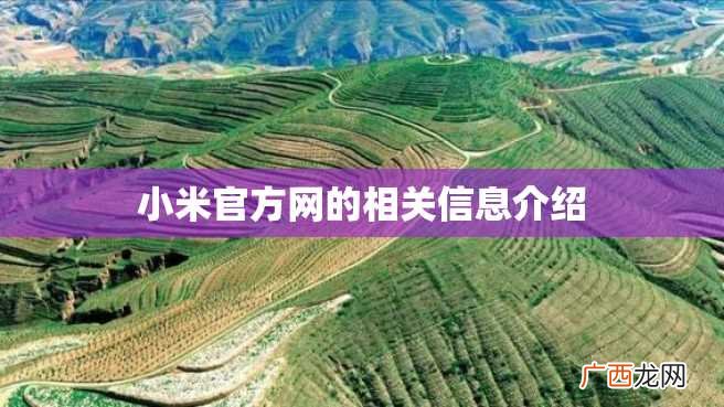 小米官方网的相关信息介绍