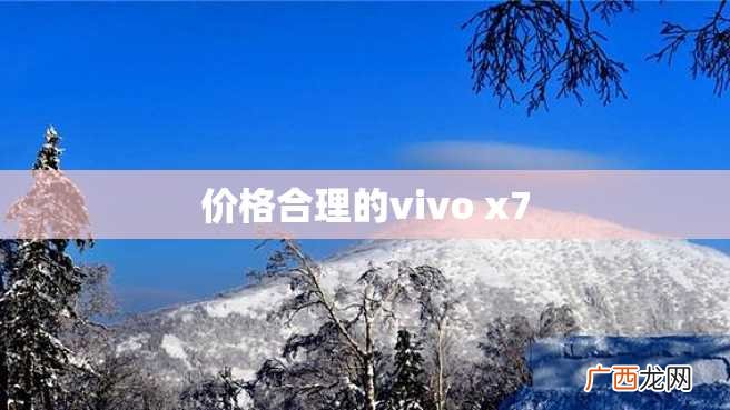 价格合理的vivo x7