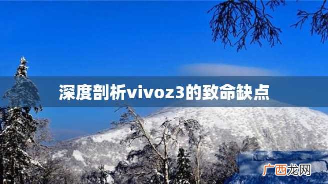 深度剖析vivoz3的致命缺点