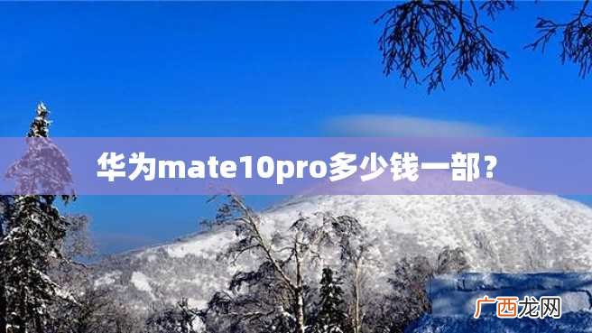 华为mate10pro多少钱一部？