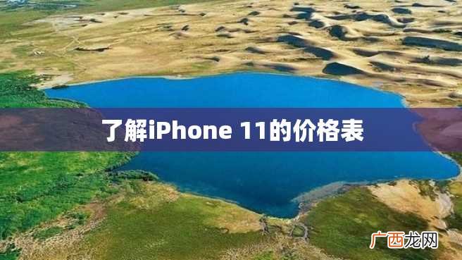 了解iPhone 11的价格表