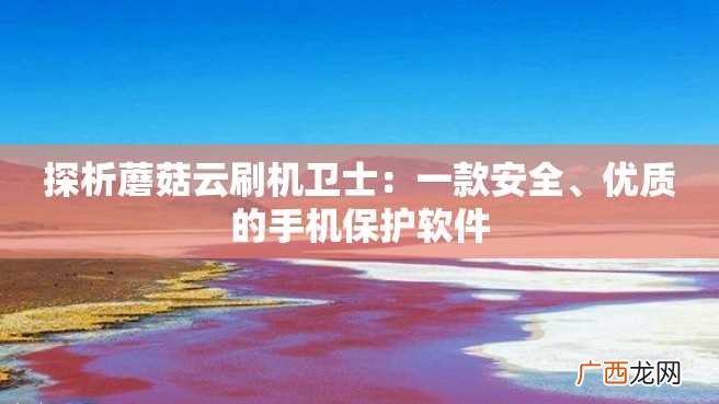 探析蘑菇云刷机卫士：一款安全、优质的手机保护软件