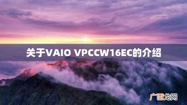 关于VAIO VPCCW16EC的介绍