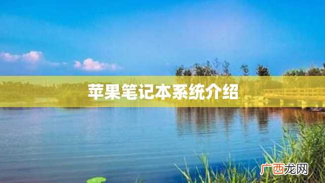 苹果笔记本系统介绍