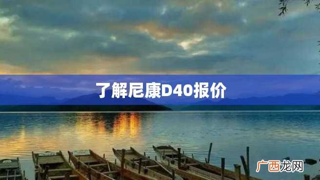了解尼康D40报价