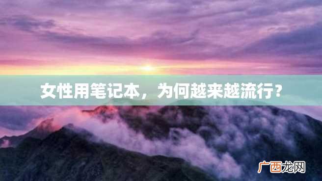女性用笔记本，为何越来越流行？