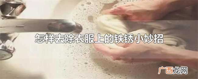 怎样去除衣服上的锈渍