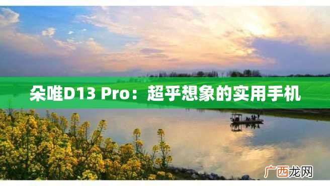 朵唯D13 Pro：超乎想象的实用手机