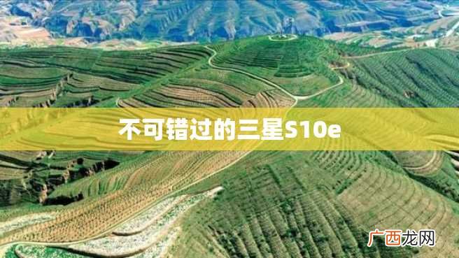 不可错过的三星S10e