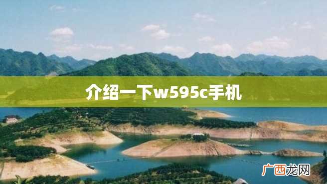 介绍一下w595c手机
