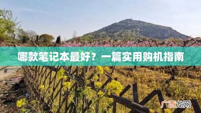 哪款笔记本最好？一篇实用购机指南
