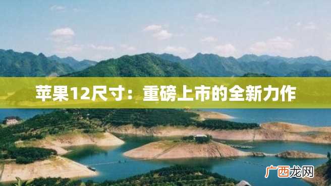 苹果12尺寸：重磅上市的全新力作