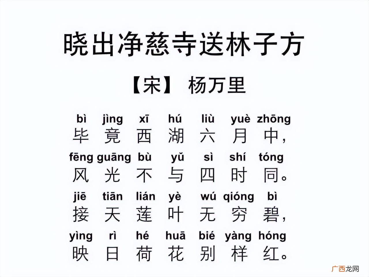 晓出净慈寺送林子方真正含义 林子方个人简介