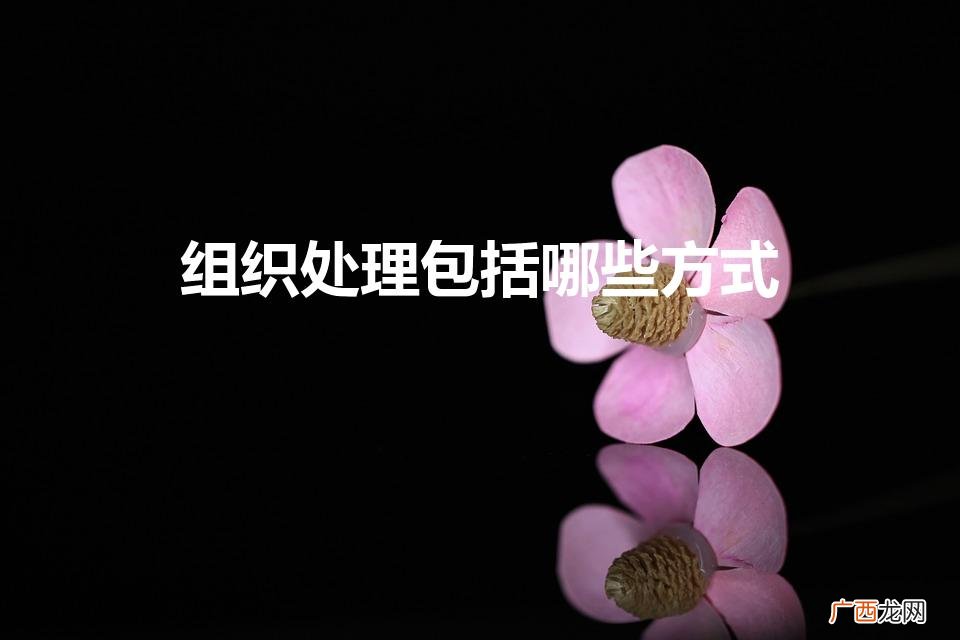 组织处理的方式有哪些 组织处理包括哪些方式