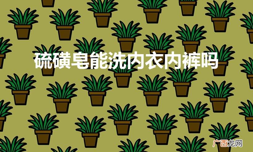 硫磺皂能洗内裤吗? 硫磺皂能洗内衣内裤吗