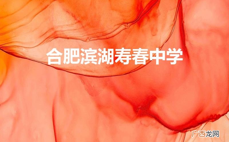 合肥滨湖寿春中学招生条件2023 合肥滨湖寿春中学