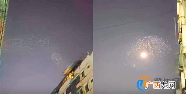 网友拍到不明发光物形若游龙 不明飞行物目击事件