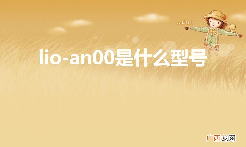 lio an00是什么型号 lio-an00是什么型号