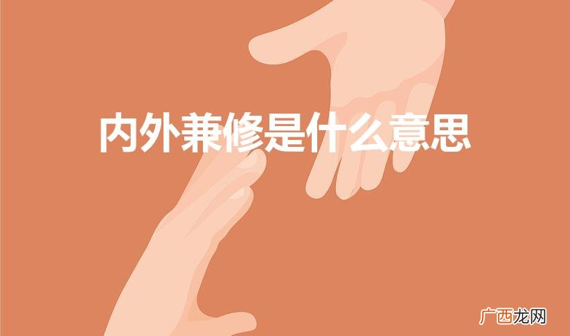 “内外兼修”是什么意思 内外兼修是什么意思
