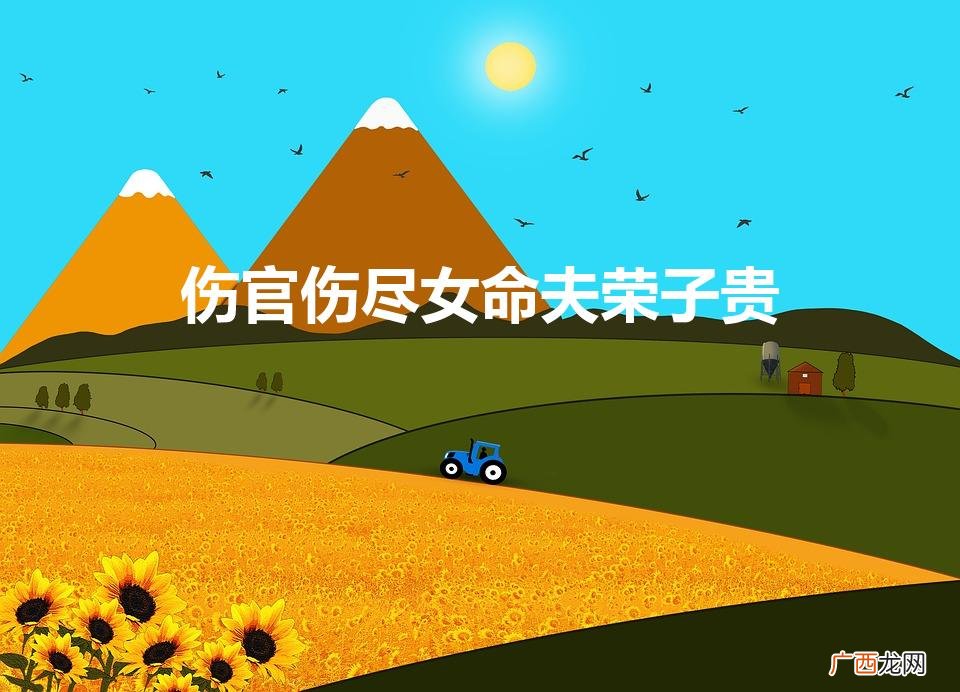女命伤官，夫荣子贵 伤官伤尽女命夫荣子贵