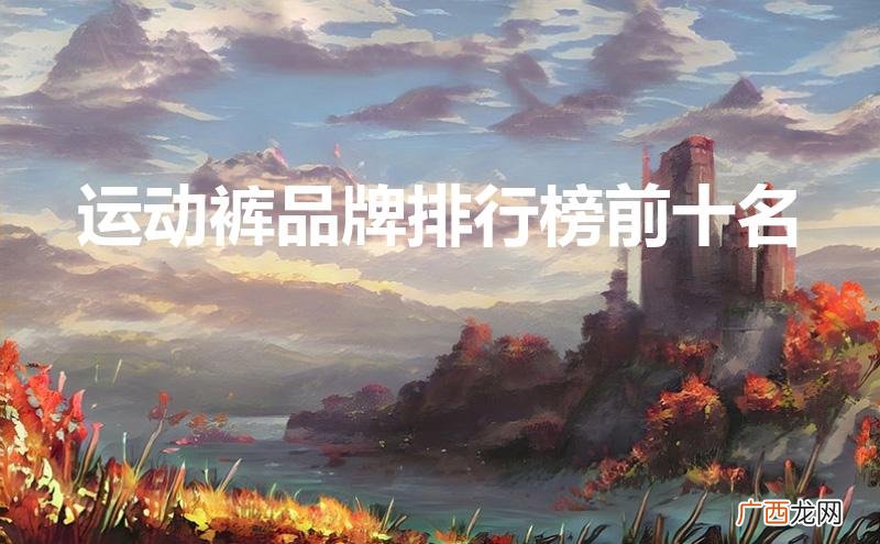 男士运动裤品牌排行榜前十名 运动裤品牌排行榜前十名
